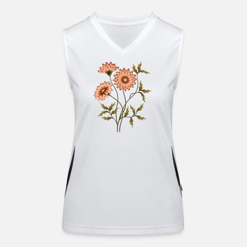 Fleur Débardeur respirant contrasté Femme