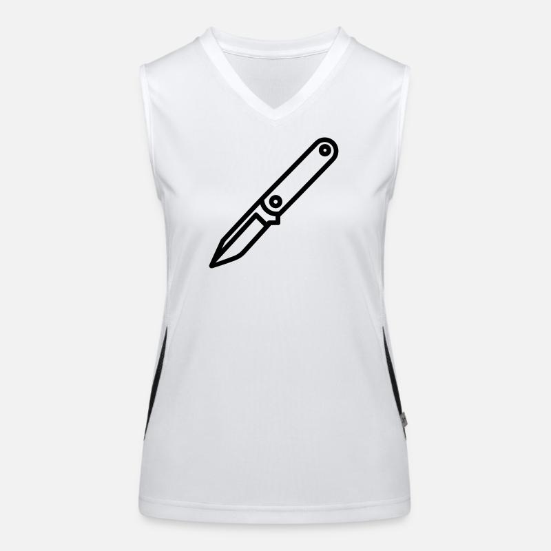 Messer Funktionelles Kontrast-Tank Top für Frauen