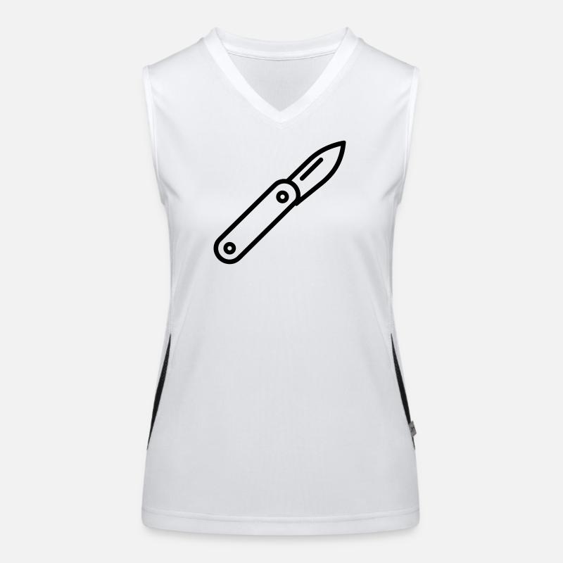 couteau Débardeur respirant contrasté Femme