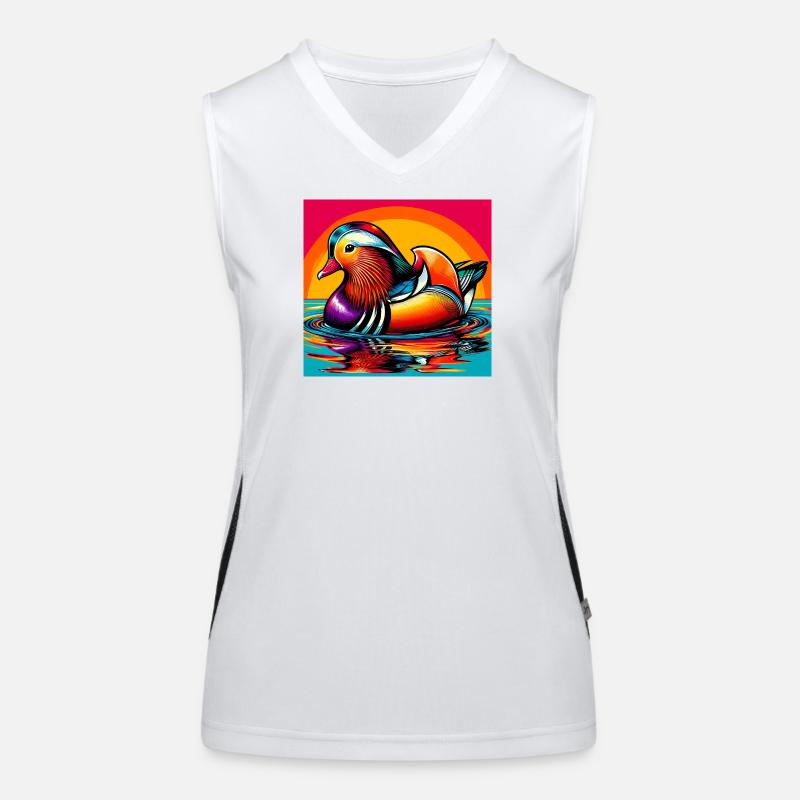 Mandarin duck Women's Functional Contrast Tank Top