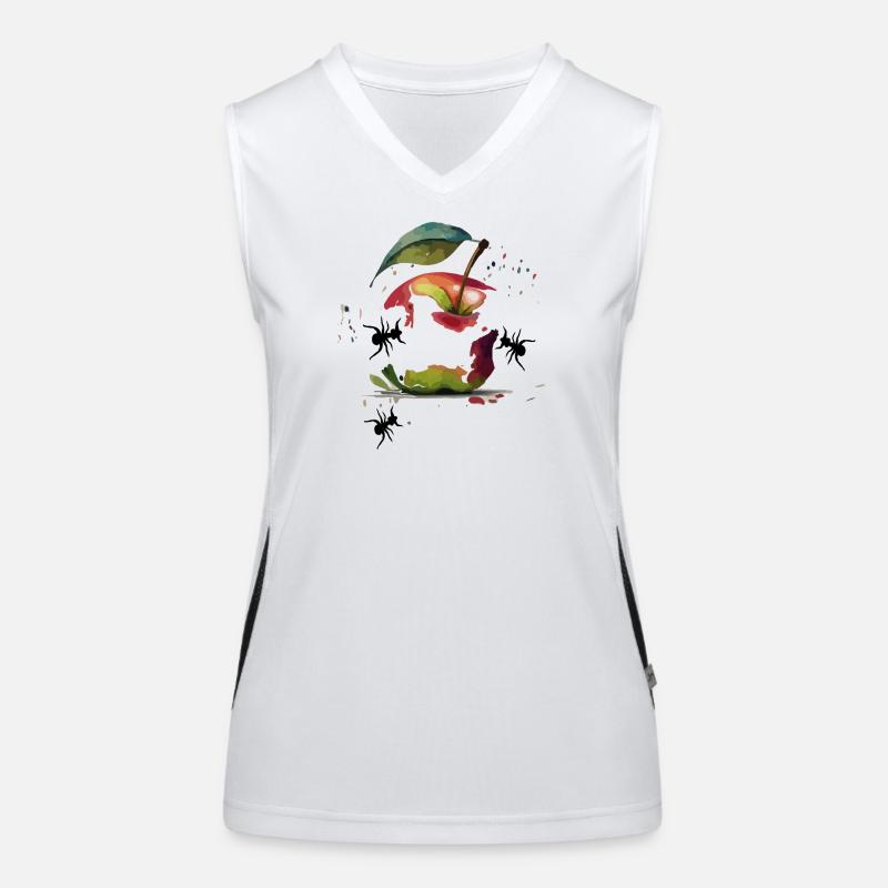  Apfel Funktionelles Kontrast-Tank Top für Frauen