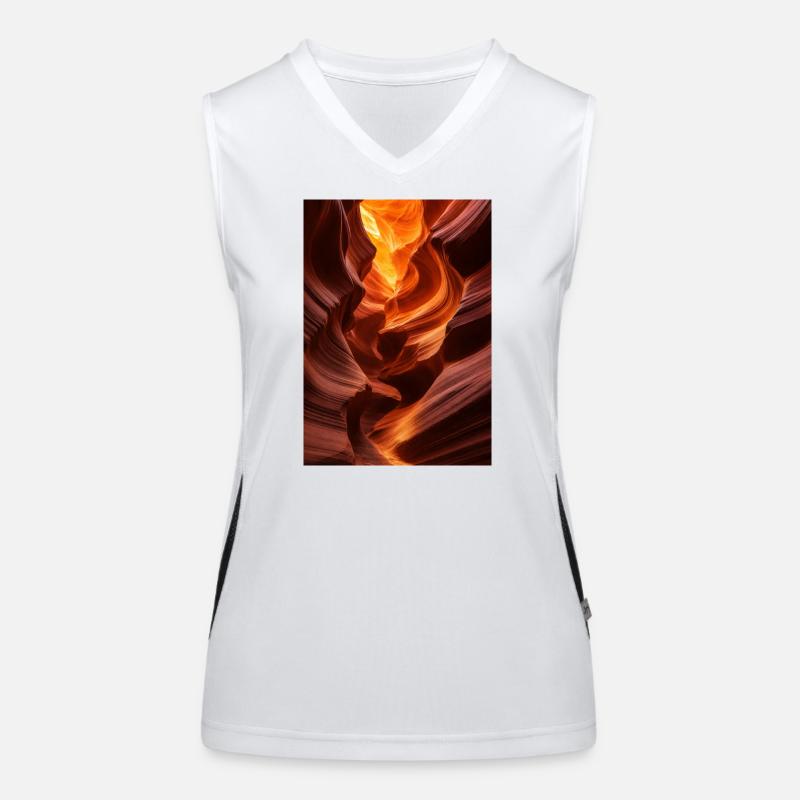 Orange Gap Light Funktionelles Kontrast-Tank Top für Frauen