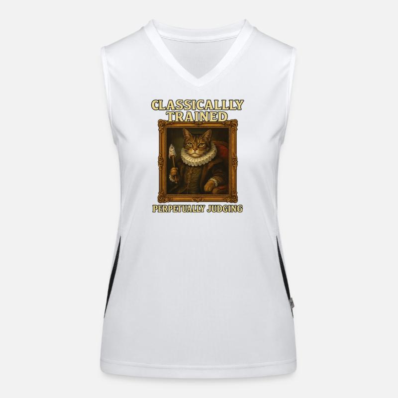 Classically Trained Perpetually Judging Renaissanc Women's Functional Contrast Tank Top
