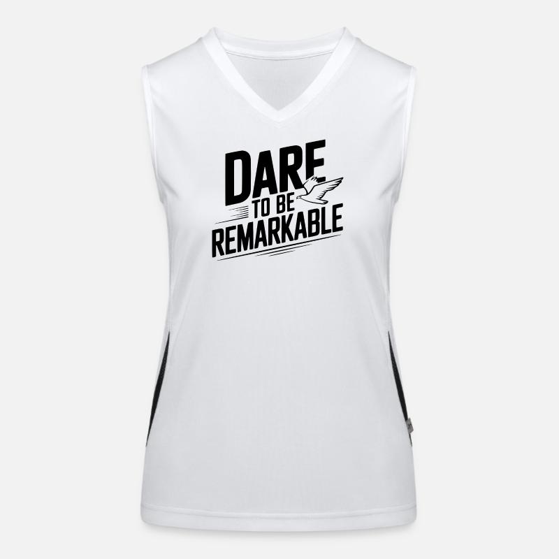 Oser être remarquable Débardeur respirant contrasté Femme