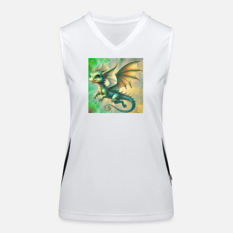 Drache Funktionelles Kontrast-Tank Top für Frauen
