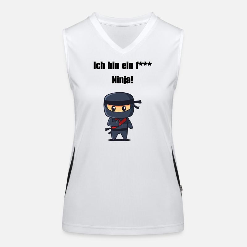 Ich bin ein f*** Ninja! Funktionelles Kontrast-Tank Top für Frauen