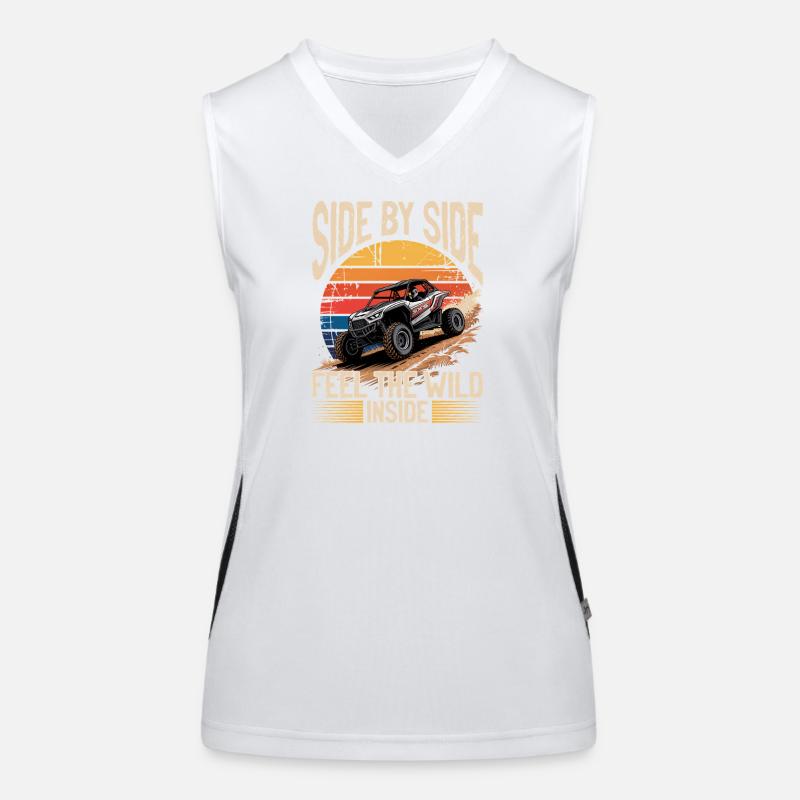 UTV Off Road 4 Wheeler Side by side Women's Functional Contrast Tank Top