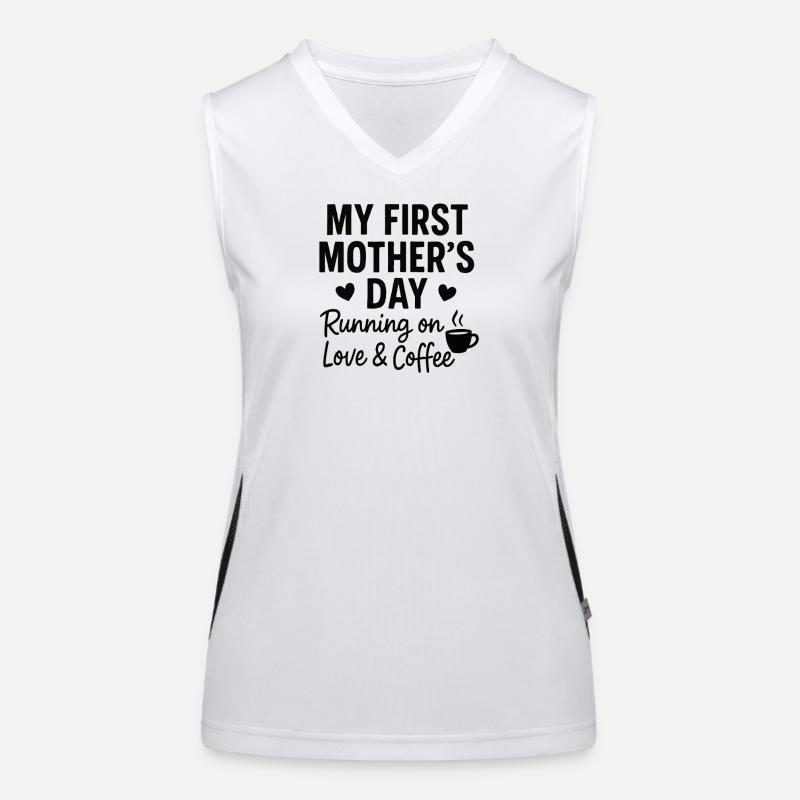 Erster Muttertag Humor Mama Geschenkidee Familie Funktionelles Kontrast-Tank Top für Frauen