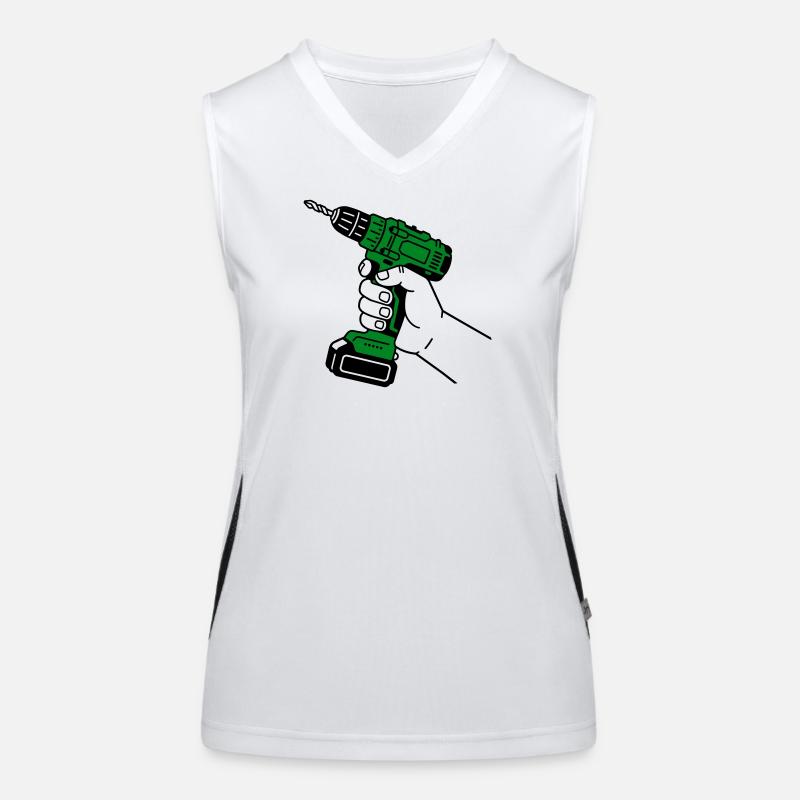 Handwerker Funktionelles Kontrast-Tank Top für Frauen