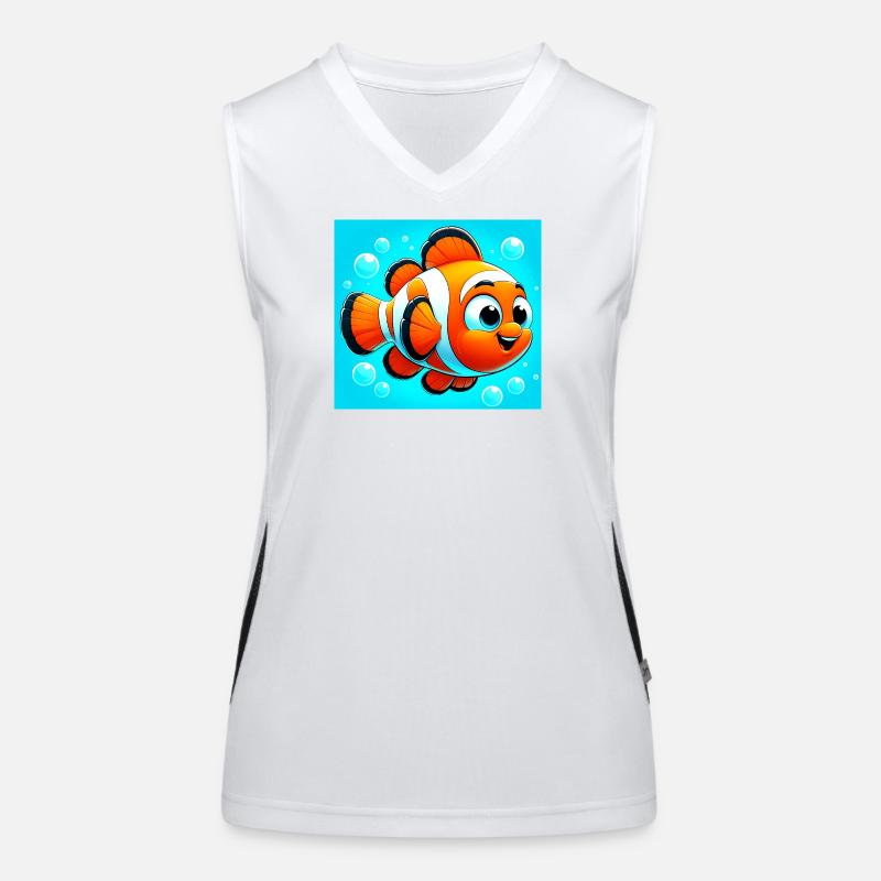 Clownfisch Funktionelles Kontrast-Tank Top für Frauen