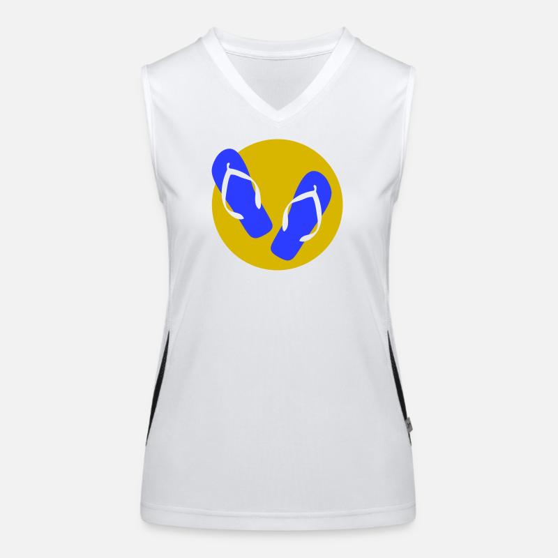 Endlich Ferien! Funktionelles Kontrast-Tank Top für Frauen