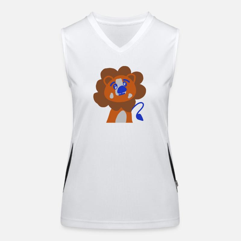 netter Löwe  Funktionelles Kontrast-Tank Top für Frauen