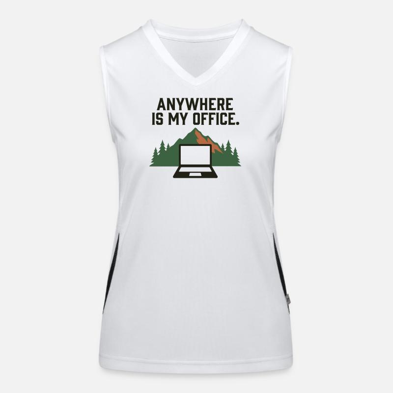 Office Anywhere Freedom Remote Work Women's Functional Contrast Tank Top