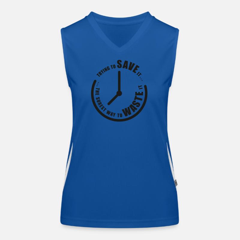 Save Time Women's Functional Contrast Tank Top