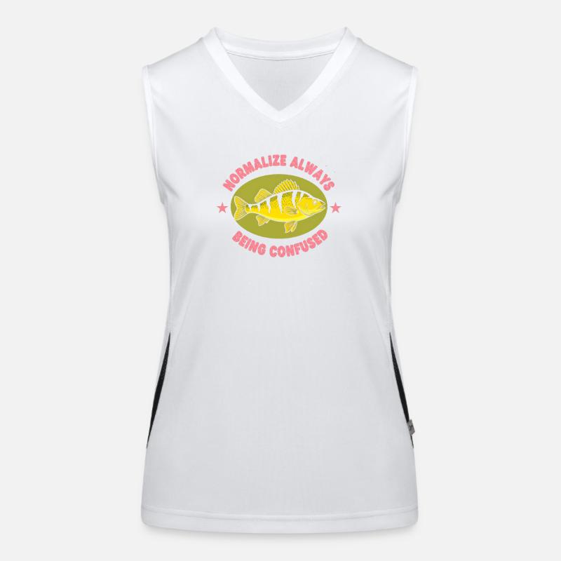 Normalize: Always Confused Fish Women's Functional Contrast Tank Top