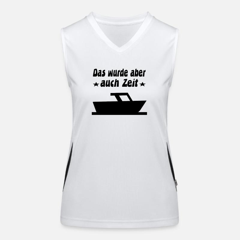 Motorboot Funktionelles Kontrast-Tank Top für Frauen