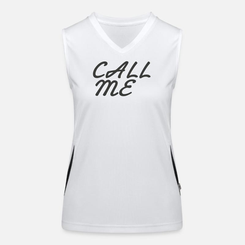 Call me Funktionelles Kontrast-Tank Top für Frauen