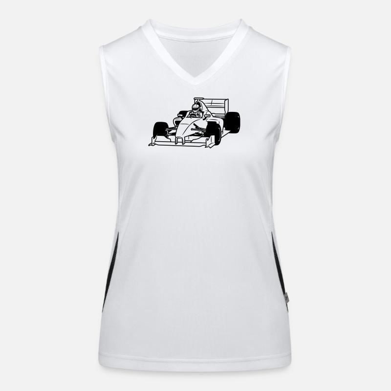 Autorennen Funktionelles Kontrast-Tank Top für Frauen