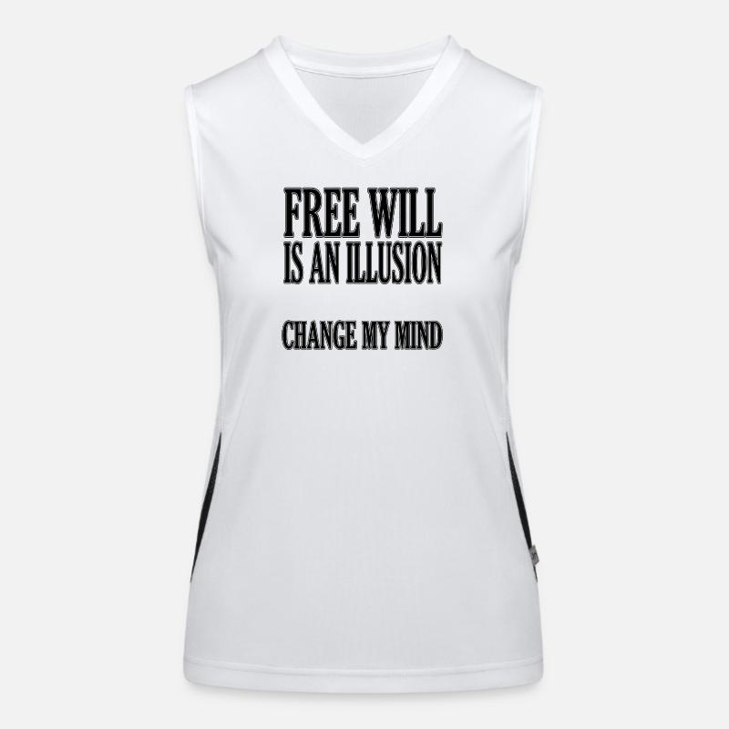 Free will is an illusion Women's Functional Contrast Tank Top