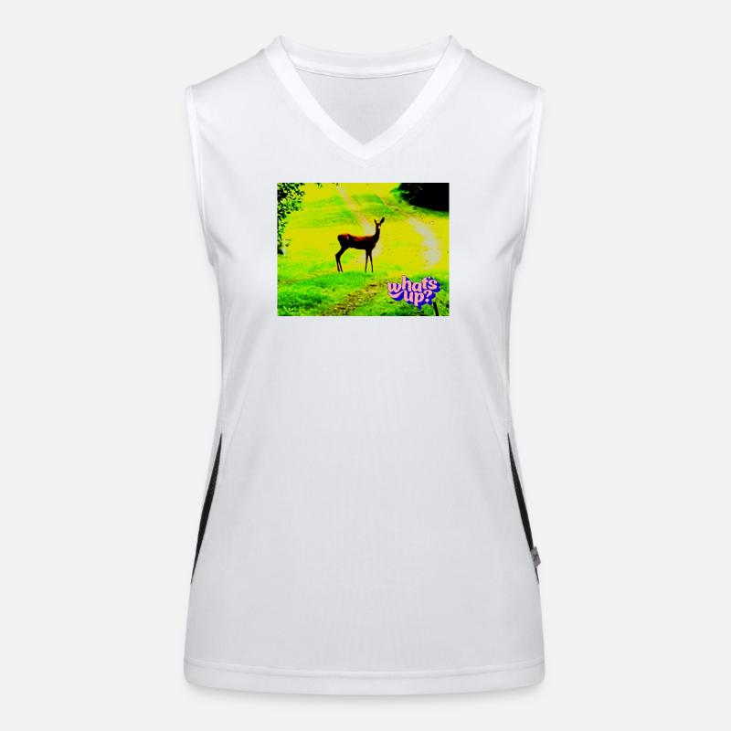 whats up Women's Functional Contrast Tank Top