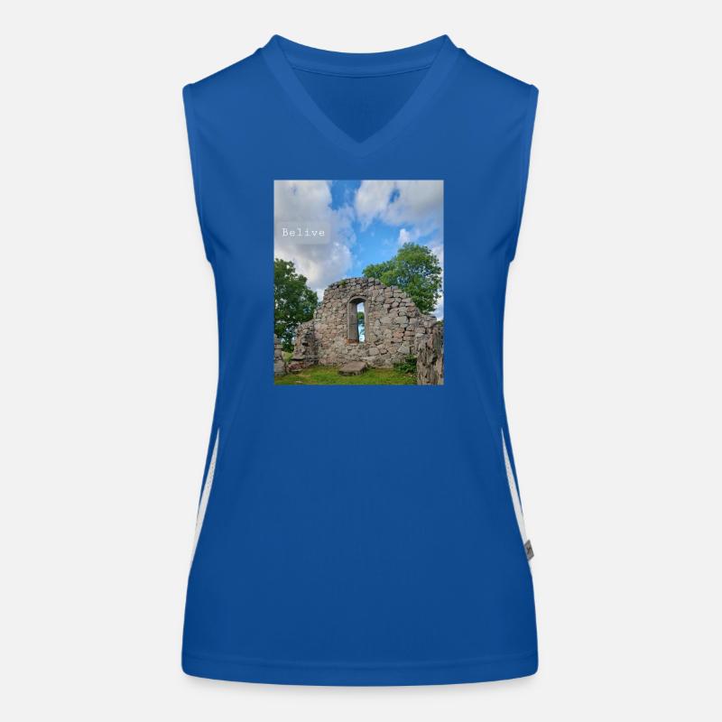 Glauben Sie Funktionelles Kontrast-Tank Top für Frauen