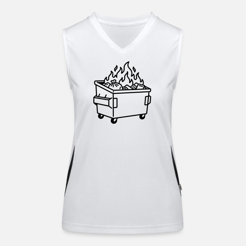 Dumpster Fire Women's Functional Contrast Tank Top
