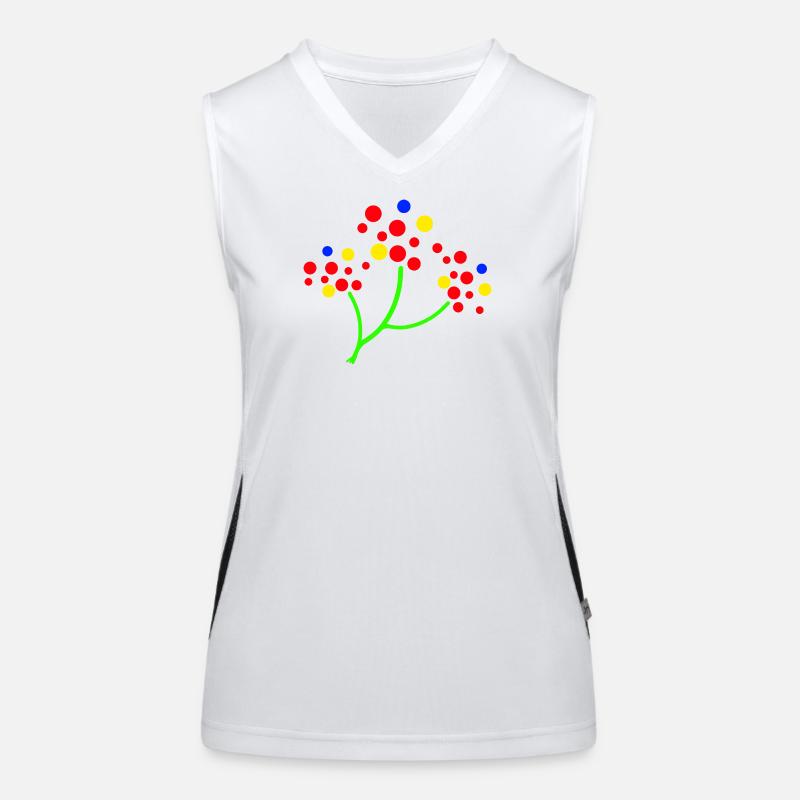 Neon-Punktbaum-Explosion Funktionelles Kontrast-Tank Top für Frauen