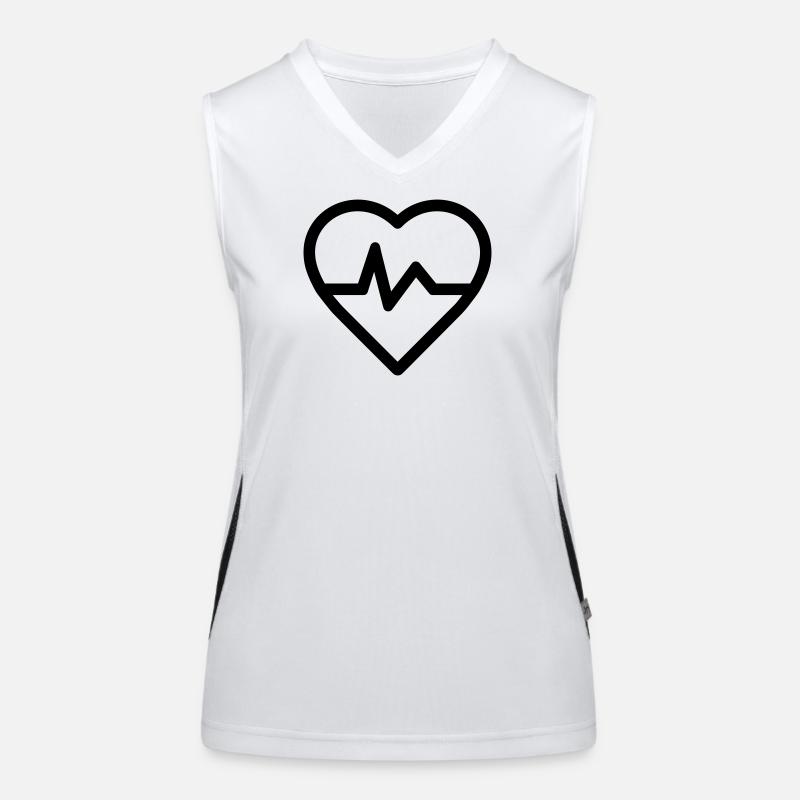 rythme cardiaque Débardeur respirant contrasté Femme