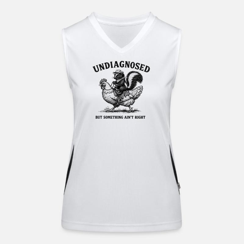 Not diagnosed, but something is wrong Women's Functional Contrast Tank Top