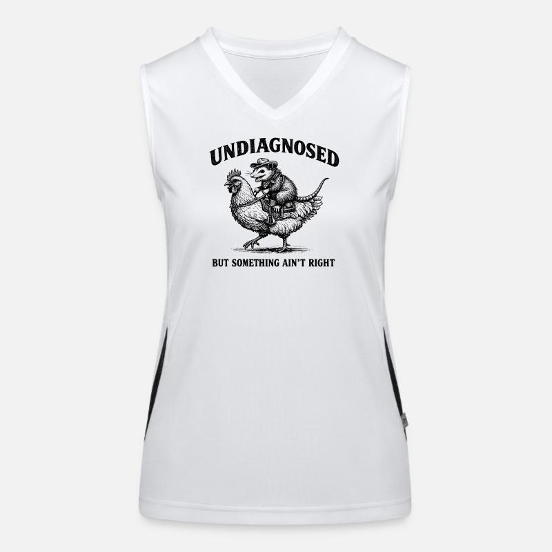Not diagnosed, but something is wrong Women's Functional Contrast Tank Top