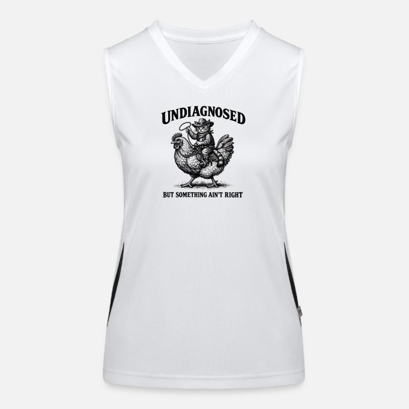Not diagnosed, but something is wrong Women's Functional Contrast Tank Top