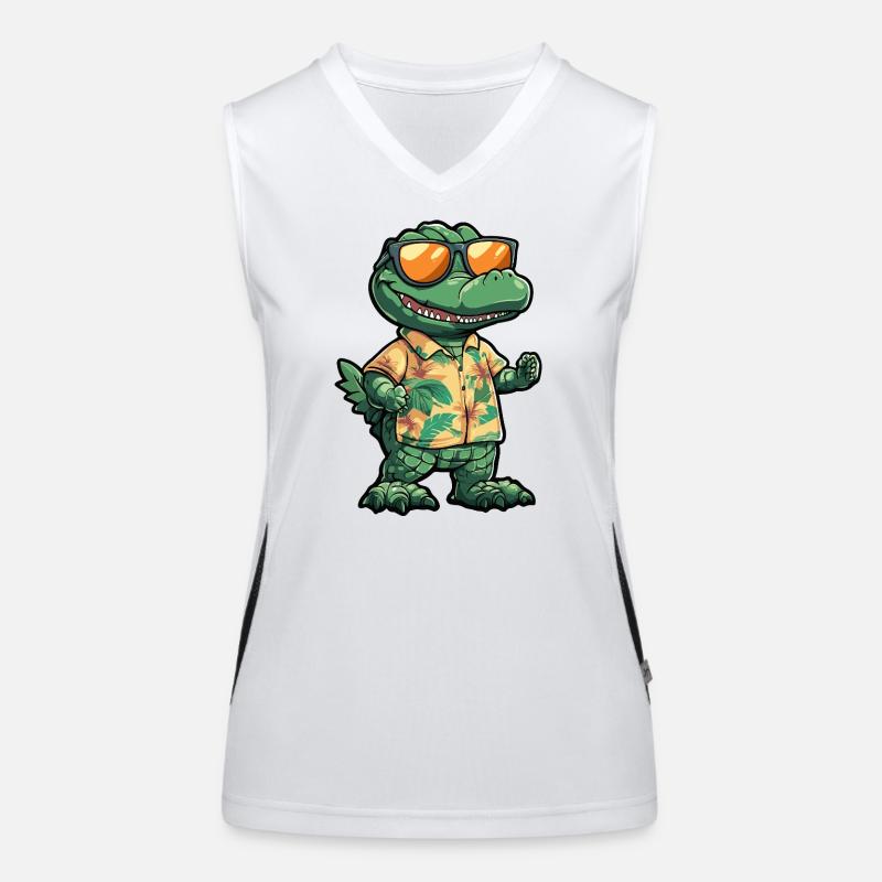 Aligator Comic Vacation Women's Functional Contrast Tank Top