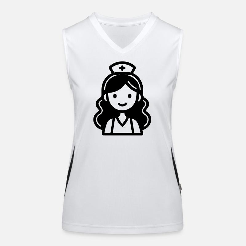 Krankenschwester Funktionelles Kontrast-Tank Top für Frauen