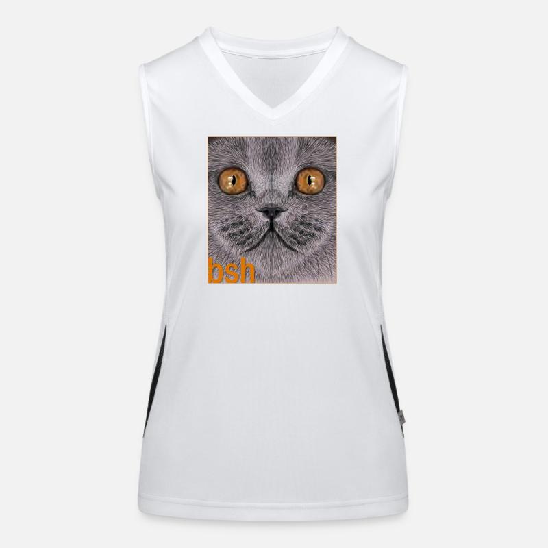 Britisch-Kurzhaar-Katze Funktionelles Kontrast-Tank Top für Frauen