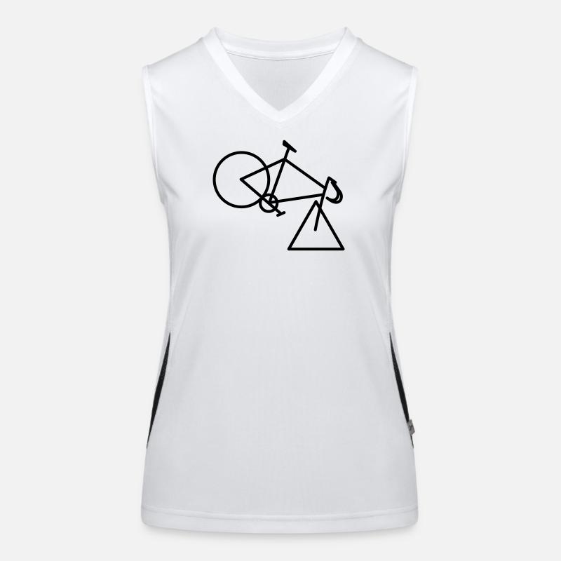 tri-cycle - Women's Functional Contrast Tank Top - white/black