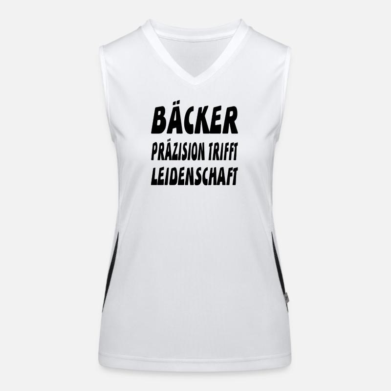 Bäcker Funktionelles Kontrast-Tank Top für Frauen