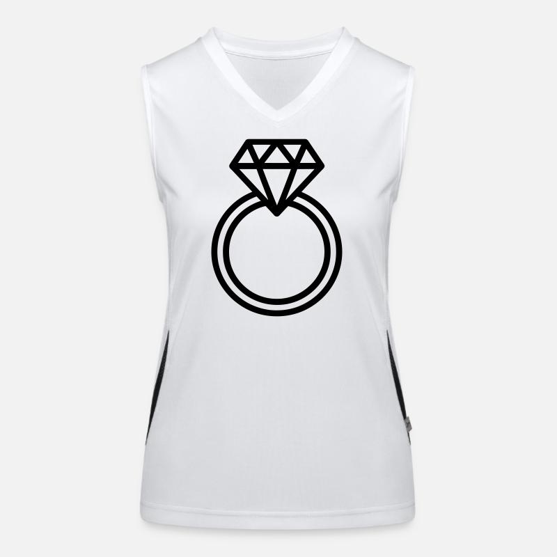 Ehering, Funktionelles Kontrast-Tank Top für Frauen
