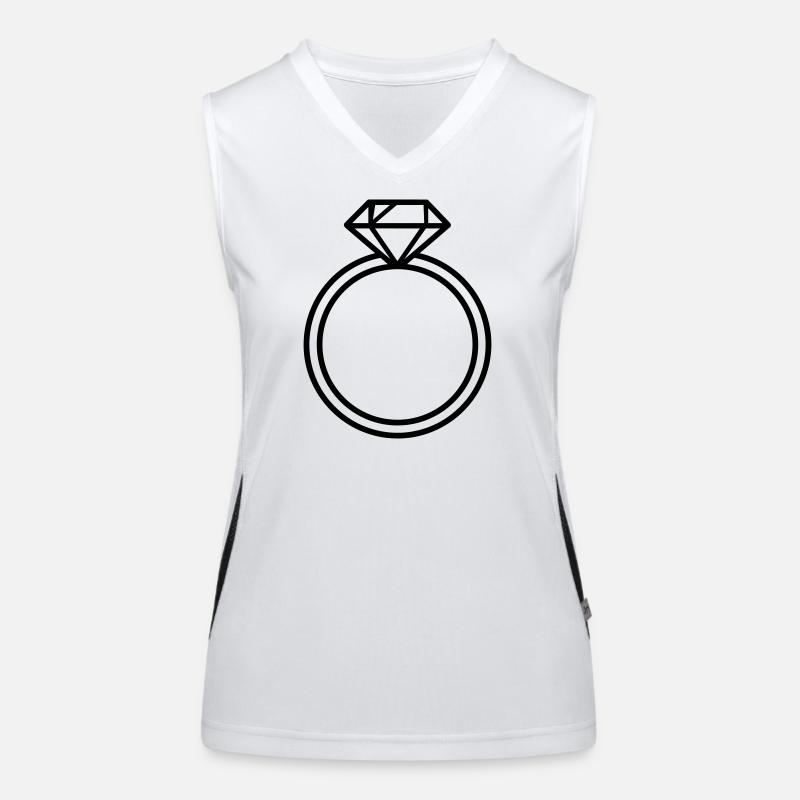 Ehering, Funktionelles Kontrast-Tank Top für Frauen