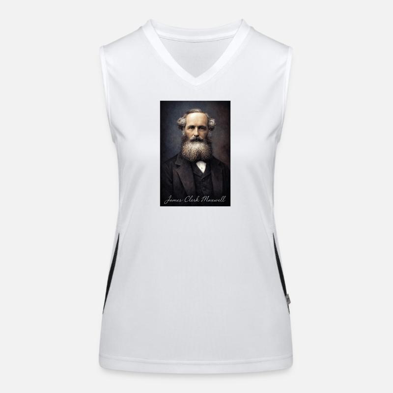 James Clerk Maxwell Portrait Women's Functional Contrast Tank Top
