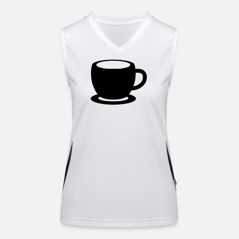 Tea Cup Funktionelles Kontrast-Tank Top für Frauen