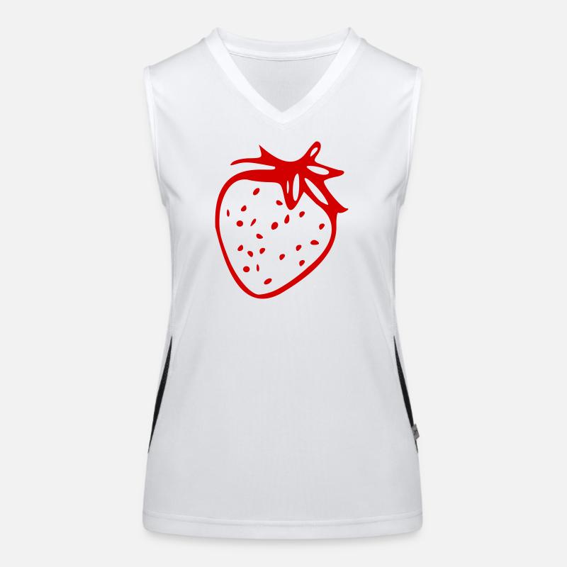 Fraise Débardeur respirant contrasté Femme