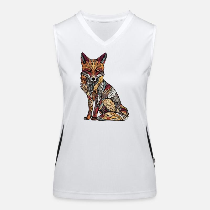 Fuchs Funktionelles Kontrast-Tank Top für Frauen