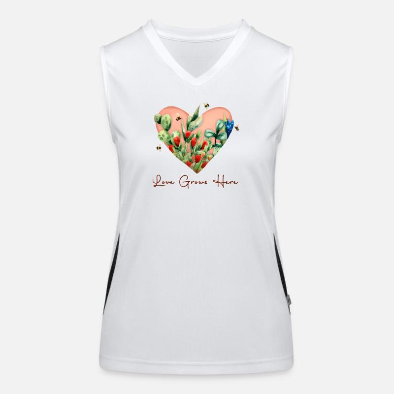 Love Grows Here Women's Functional Contrast Tank Top