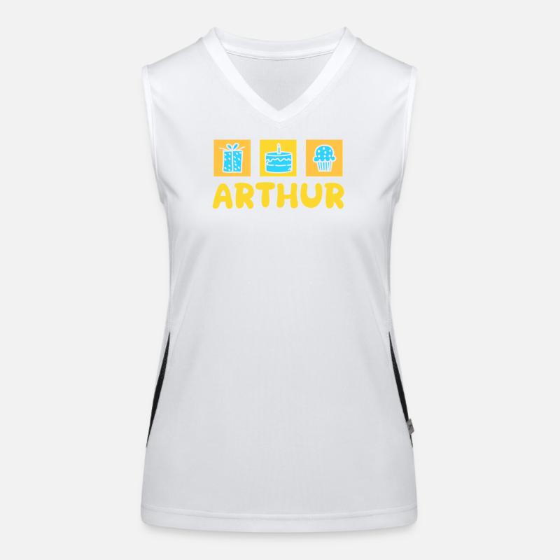 Arthur als Geschenk Funktionelles Kontrast-Tank Top für Frauen