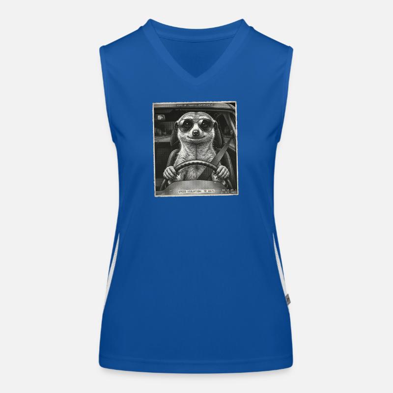 Erdmännchen Geblitzt Funktionelles Kontrast-Tank Top für Frauen