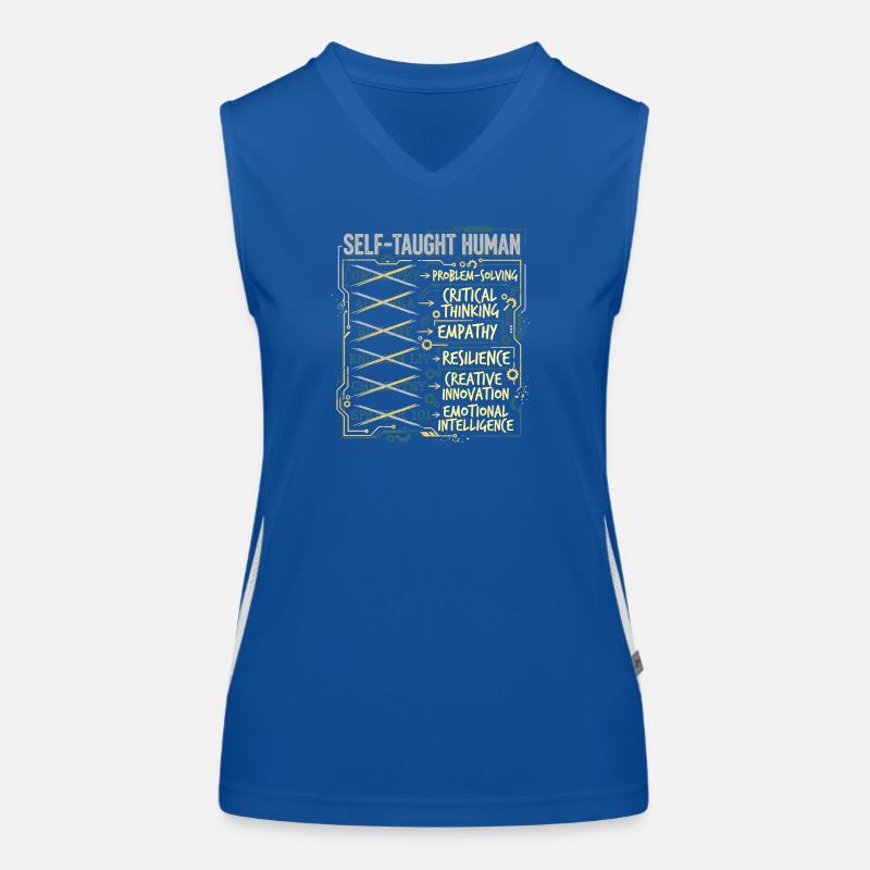 Home Schooling Funktionelles Kontrast-Tank Top für Frauen