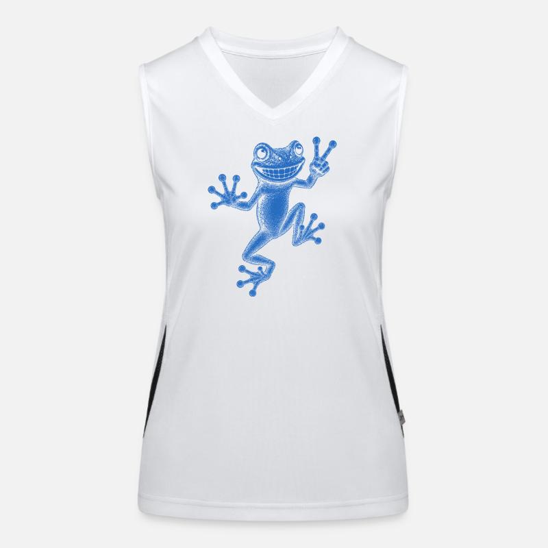 Laubfrosch Funktionelles Kontrast-Tank Top für Frauen