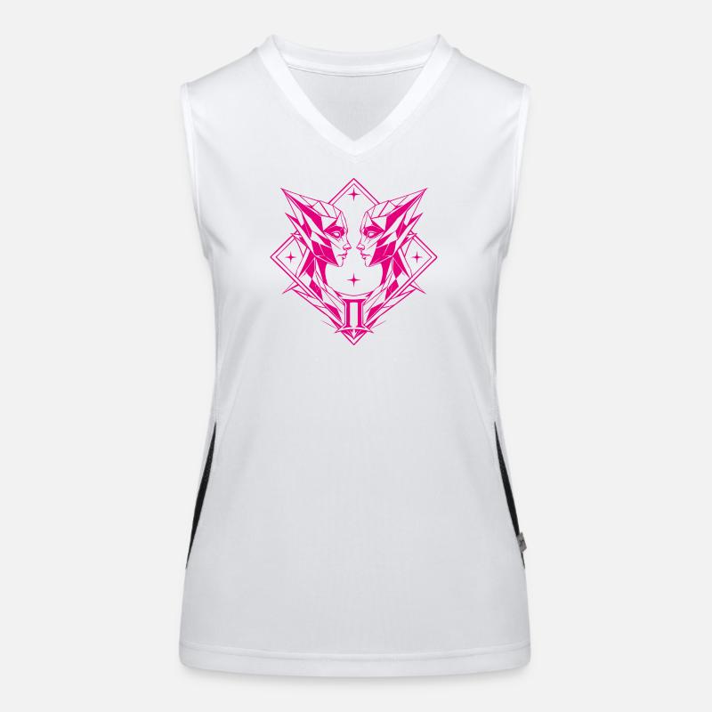 Gemini – Duality & Balance Women's Functional Contrast Tank Top