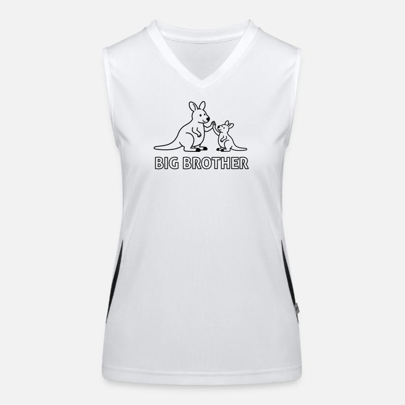 großer Bruder Funktionelles Kontrast-Tank Top für Frauen