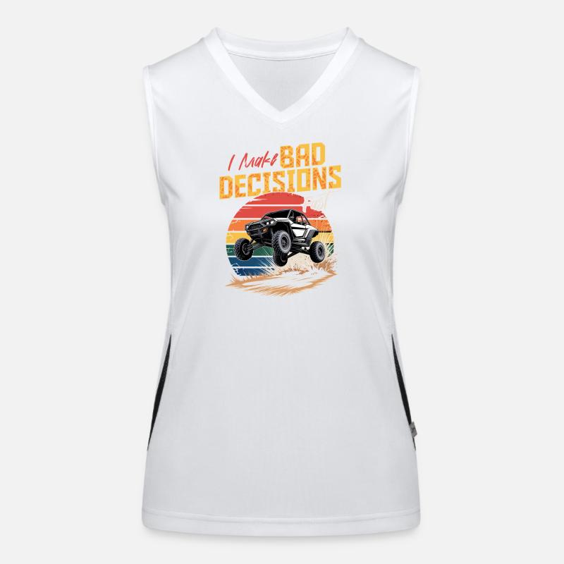UTV Off Road 4 Wheeler Side by side Funktionelles Kontrast-Tank Top für Frauen